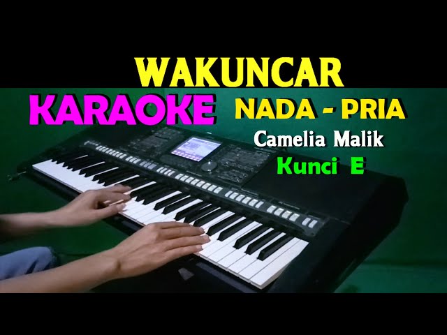 WAKUNCAR - Camelia Malik | KARAOKE Nada Pria ,HD class=