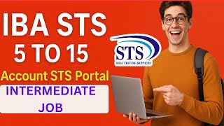 IBA STS BPS 5 to 15|Intermediate |New candidates| Creating account on the STS portal | step by step 
