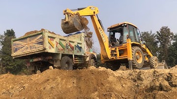 Rural Village Video ll  New Backhoe Loader Video Soil Loading 3 Big Tripper