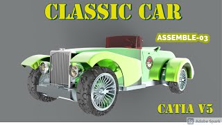 Classic Car  Design in Catia | Assembly  -03 | Advanced Assembly  | CATIA TUTORIALS screenshot 4