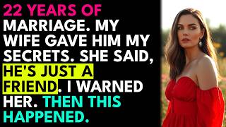 22 Years Of Marriage. My Wife Shared My Business Secrets With Her Lover. She Said, He's Just A Fr...