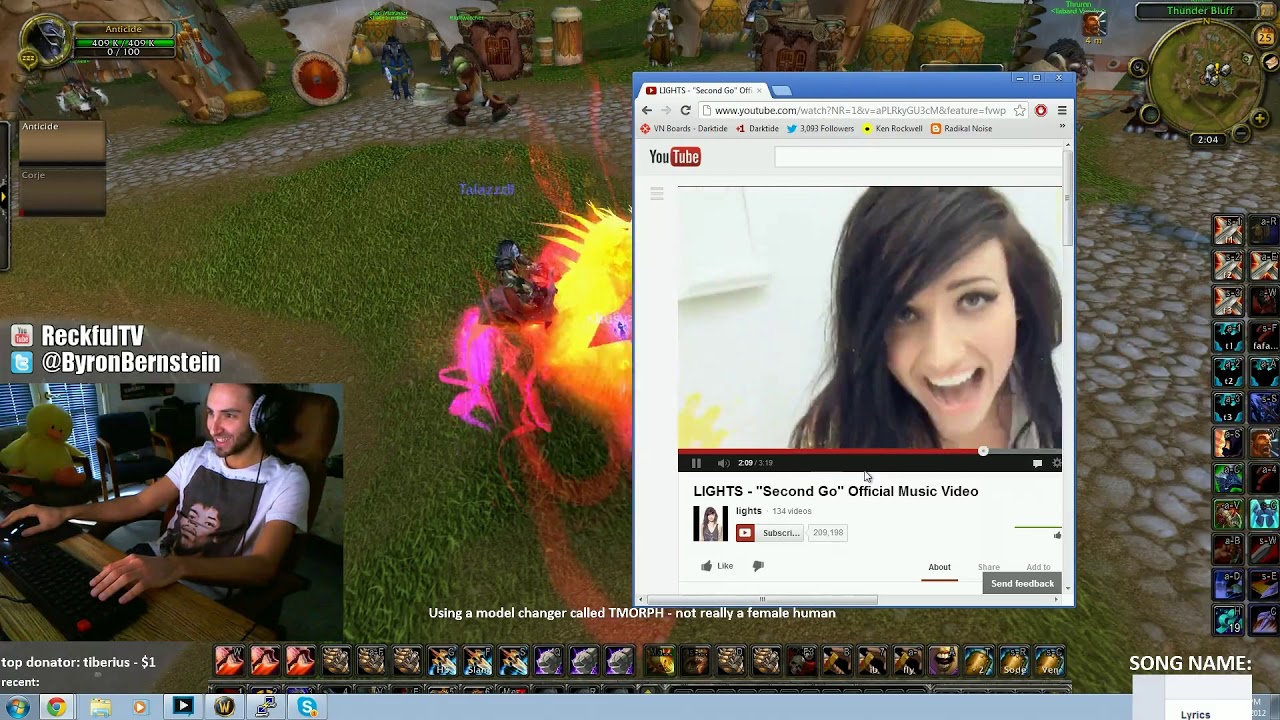 2012/12/25 Reckful Merry Christmas few hours until Jenna's YouTube