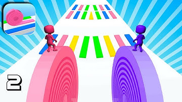 Layers Roll - Gameplay Walkthrough Part 2 Levels 1-15 (Android, iOS)