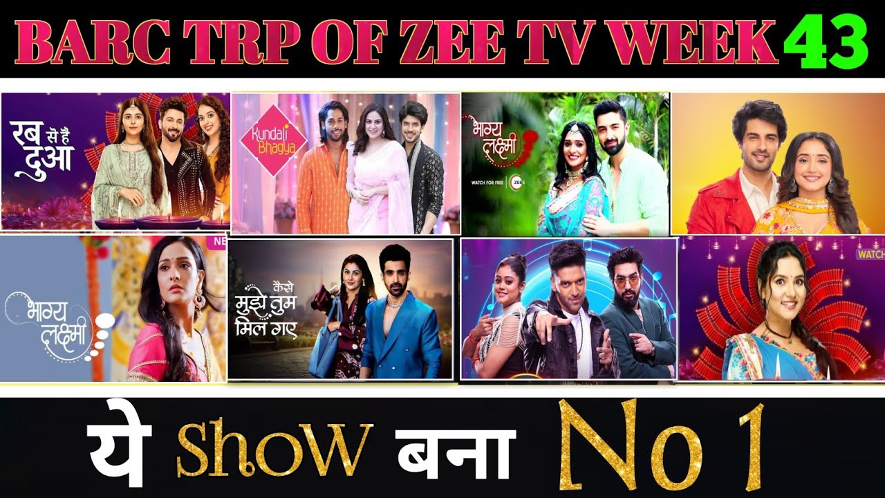 Zee TV All Shows Barc Trp of This Week 43 (2024) | Barc Trp Of Zee TV