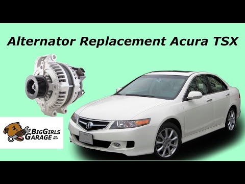 How To Test & Replace An Alternator (Acura TSX 2004-2008) (K24A2) EASY!!