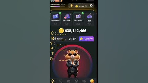 Daily cipher code 9 August Hamster Kombat 🐹 cipher game #video