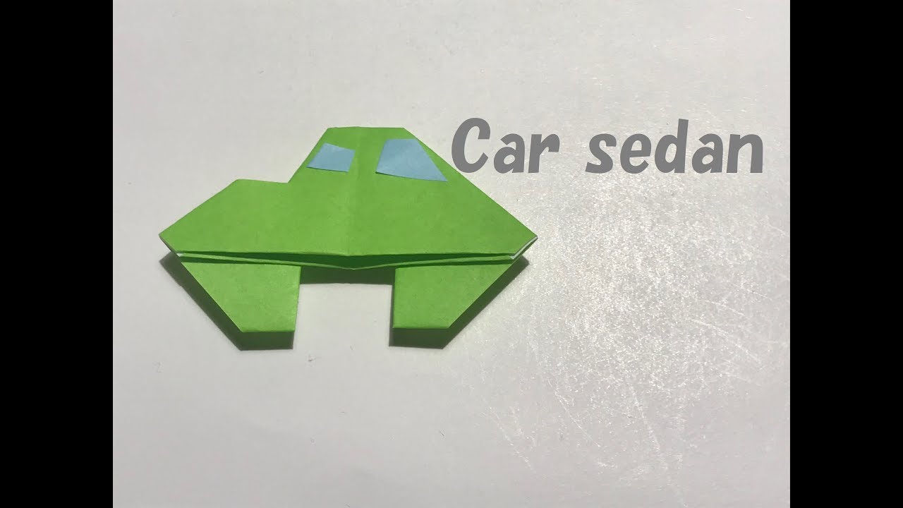 折り紙 Origami 車 セダン Car Sedan Tomo Channel 折り紙モンスター