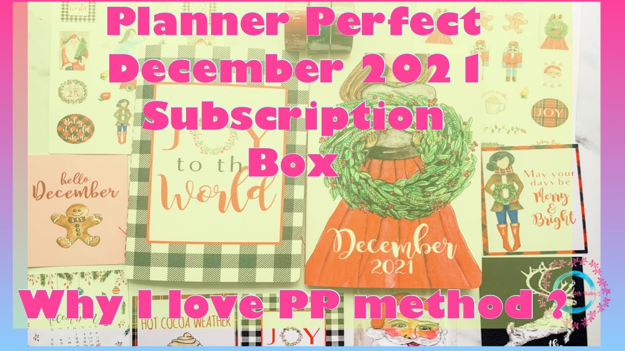 Planner perfect December 2021 subscription box - Best shipping for international orders