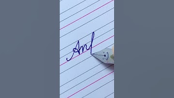 No.619 Anfa | How to write your name in neat and clean cursive handwriting with a fountain pen
