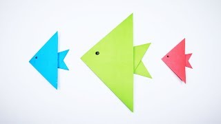 How to Make a Paper Fish - Easy Origami Fish for begginers