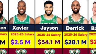 2025-26 Salary :  Boston Celtics New Lineup Roster 
