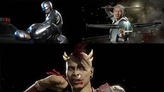 Mortal Kombat 11 - All RoboCop, Fujin & Sheeva Intros & Outros @ ᵁᴴᴰ ✔