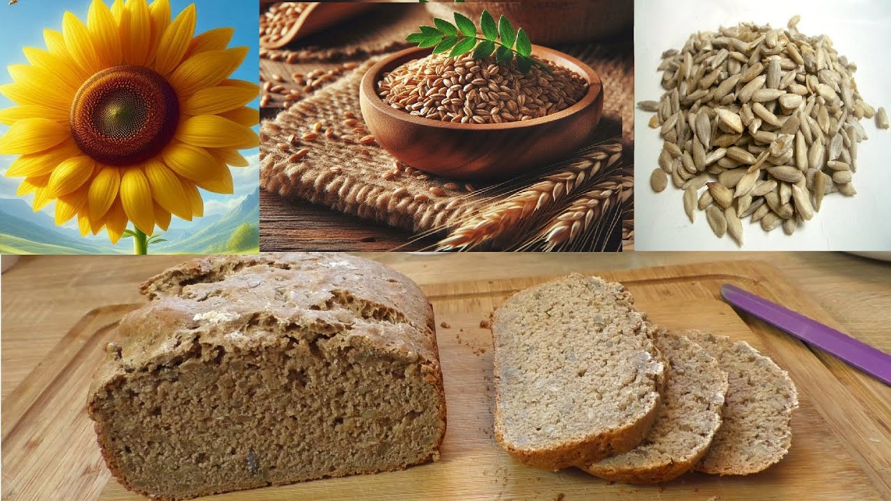 Pečeme SLUNEČNICOVÝ CHLEBA žitný se špaldovou moukou - recept na vynikající chlebík z pekárny