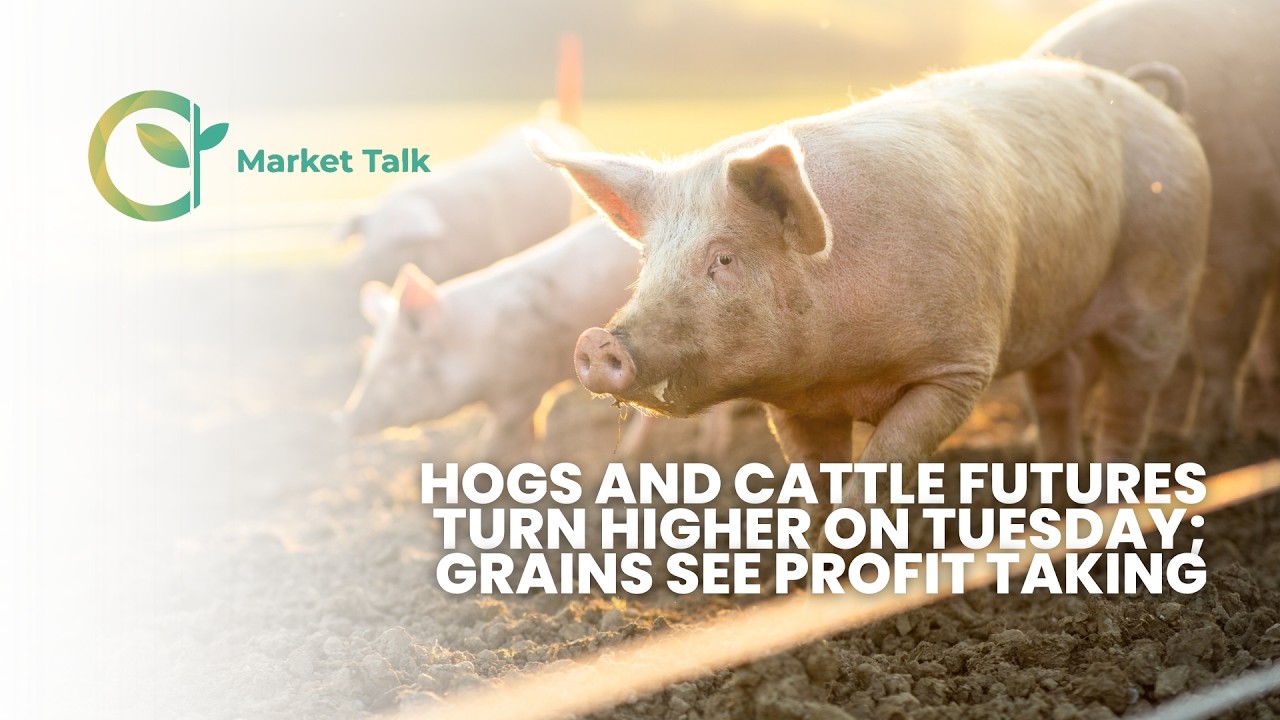 Hogs and Cattle Futures Turn Higher on Tuesday; Grains See Profit Taking