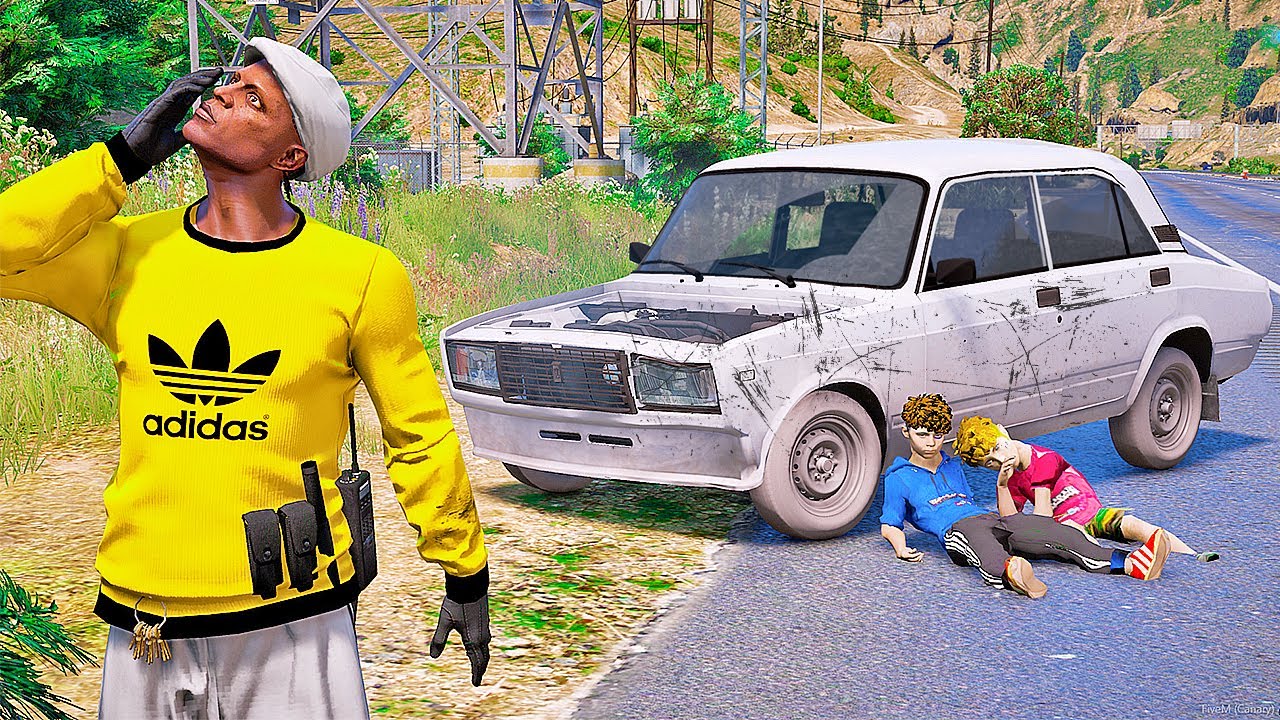 МОЙ СЫН РАЗБИЛСЯ НА СЕМЕРКЕ В ТОТАЛ НА ТРАССЕ - РЕАЛЬНЫЕ ПАЦАНЫ В GTA 5 ...