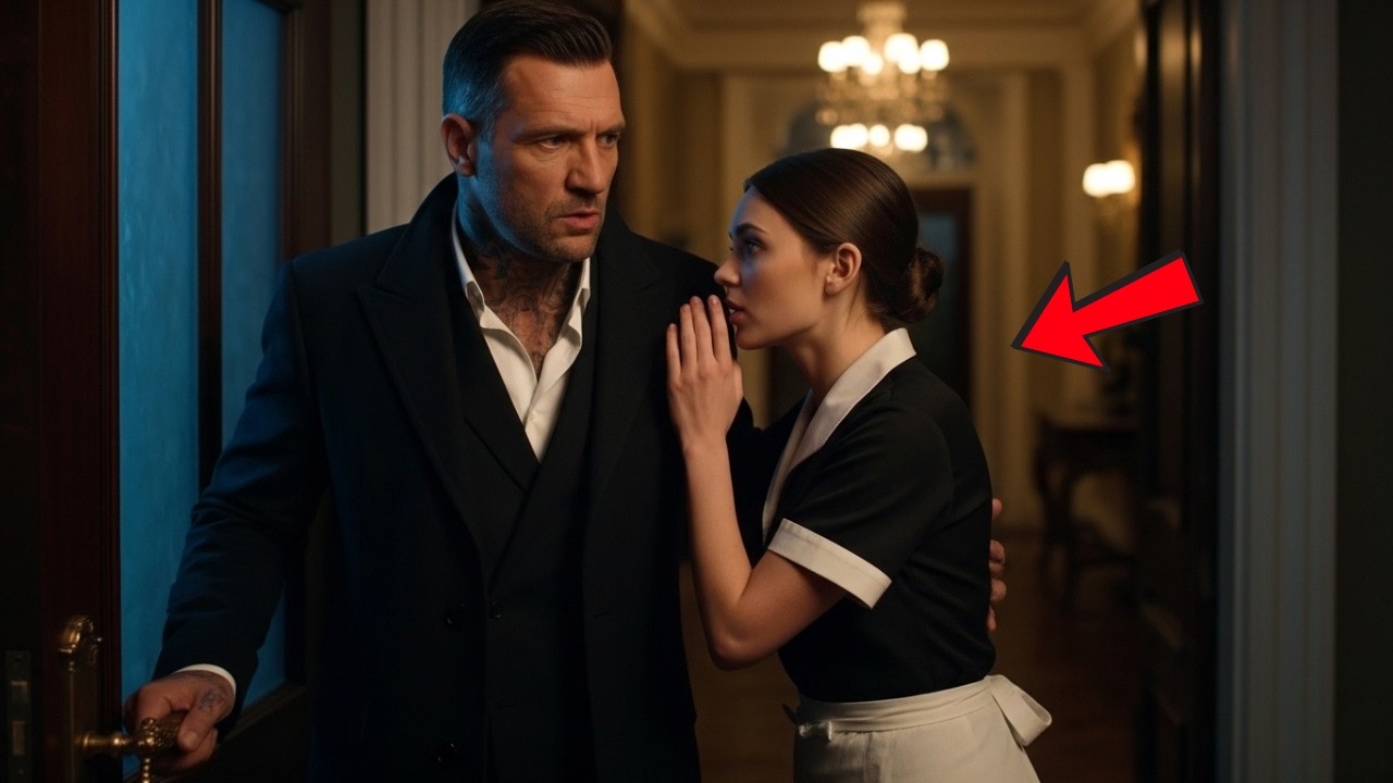 Feared Mafia Boss Came Home Early—His Maid Whispered, “Stay Quiet.”