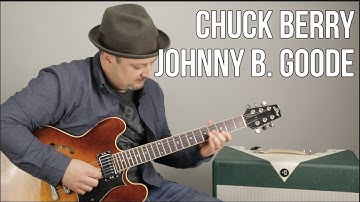 Chuck Berry - Johnny B. Goode - How to Play on Guitar - Guitar Lesson + Tutorial