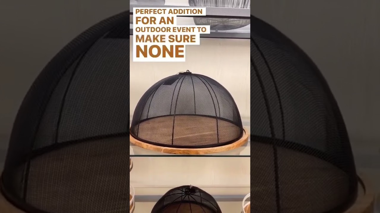 Our 2 bamboo base metal outdoor food covers are amazing to rent. Perfect for any outdoor event. 