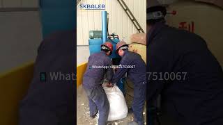 SKBALER Mini Baling Press for Cardboard, Textile & Plastic Film Waste | Compact Baler