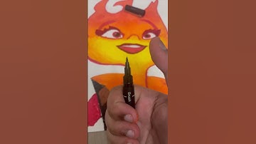 This drawing is ELEMENTAL! | Ember Lumen from Elemental