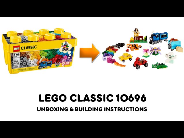 Lego 10696 Classic Medium Creative Brick Box 484 Pcs Building 10696