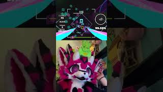 Playing SOUNDSPACE In FURSUIT!! (Roblox) #roblox #rhythmgame #furry #fursuit #fursona #robloxshorts