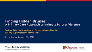 Finding Hidden Bruises: A Primary Care Approach to Intimate Partner Violence