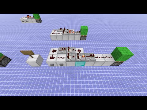 Redstone Basics: comparatorbased short pulse generators