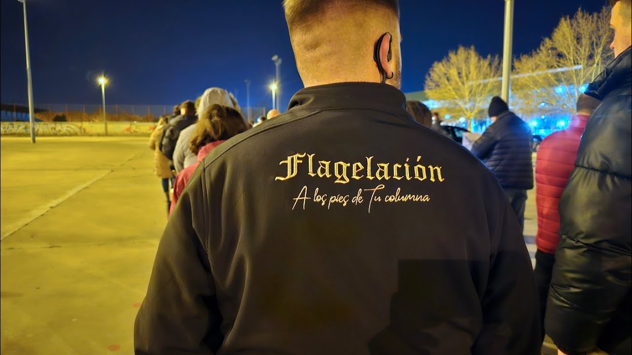 Ensayo de la Banda de la Flagelación de Logroño durante la Cuaresma