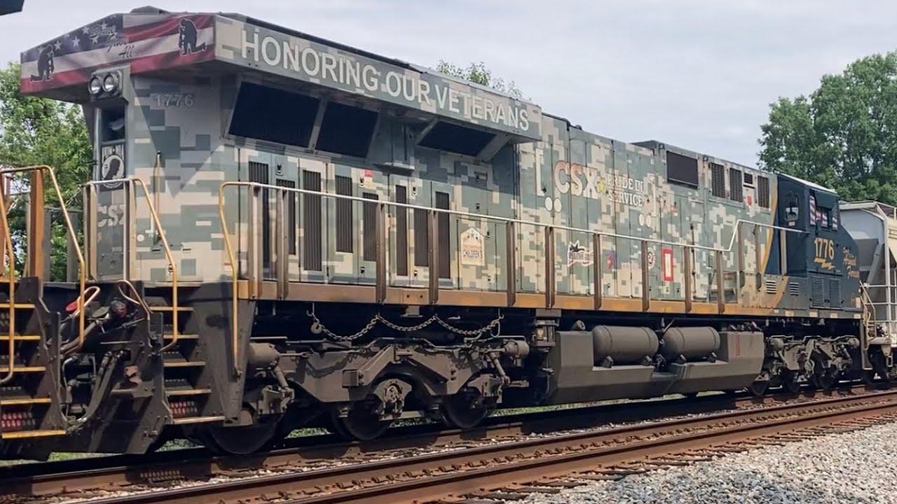 Train Meet CSX 3346 Leads CSX M491 SB Manifest CSXT 1776 In Train ...