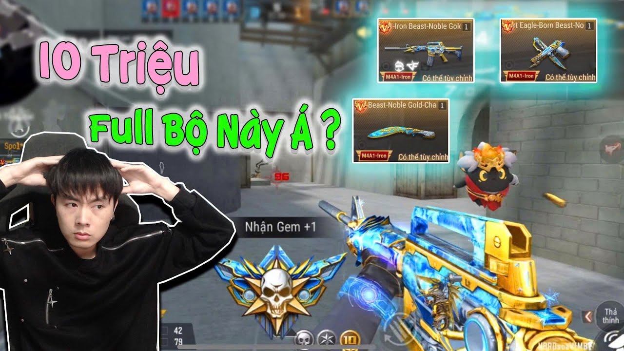 Crossfire Legends | 10 Củ Để Full Set M4A1 Iron Beast - Noble Gold | Đắt Nhưng Liệu Có Mạnh ?