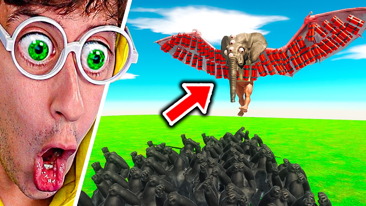 Batalla de ANIMALES RAROS 😂🔥🐍 (Dinosaurios Mutantes vs Hermana) | Animal Battle Simulator TEKENDO