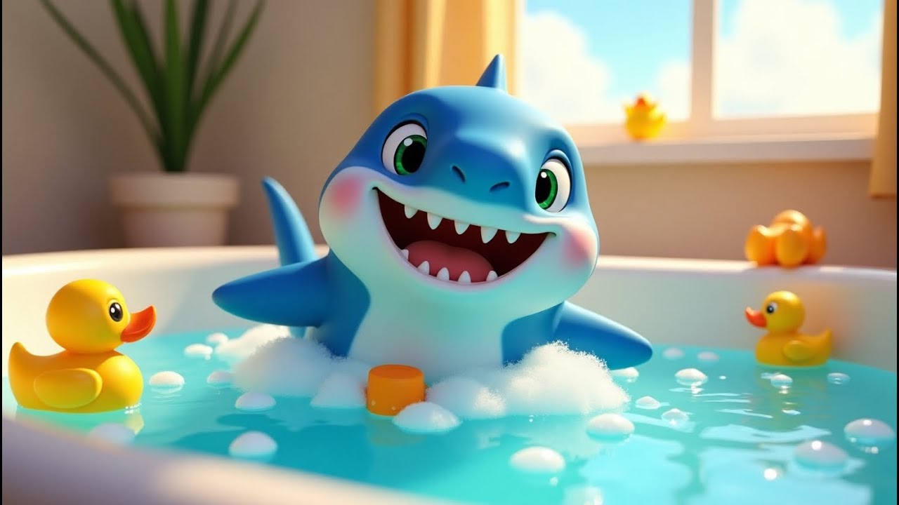 Little Shark 🦈✨ | Fun & Catchy Song for Kids 🌈🎵 | Popular Nursery Rhymes & Kids Songs