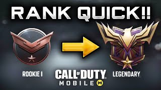 How I Ranked Up LEGENDARY In 5 Days  / Rank Up Faster In Cod Mobile #codmobile #codmobileranked