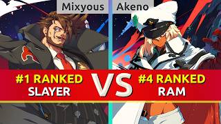 Ggst 200  Mixyous 1 Ranked Slayer Vs Akeno 4 Ranked Ramlethal High Level Gameplay