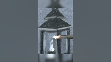 How to draw a Lantern #art #charcoal #landscapedrawing #pencil #drawing #acrylicpainting #painting