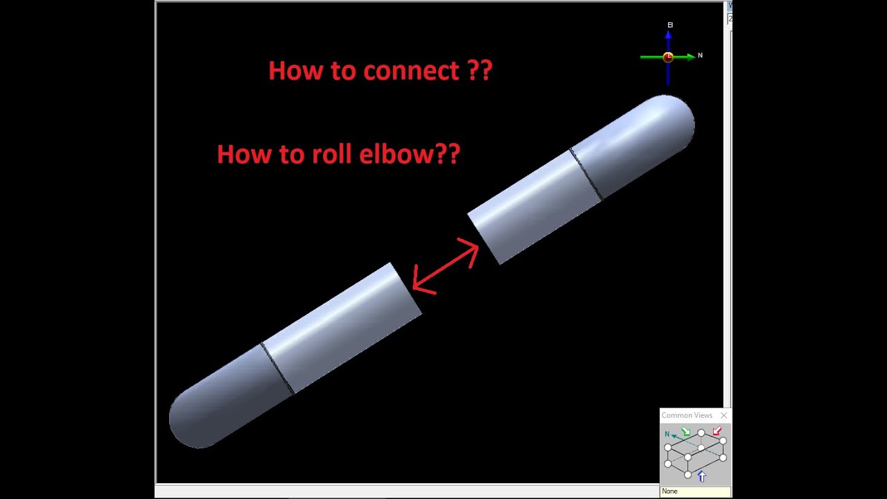 How to roll elbow and connect in SP3D / S3D