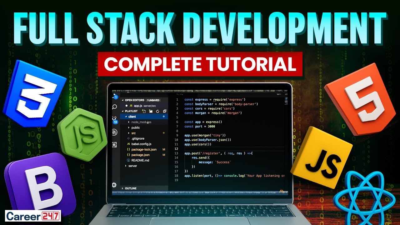 Full Stack Development Tutorial 2025 | Learn Web Development in 2025 ...