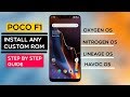 POCOPHONE F1 - How To FLASH Any Custom  ROM ON Poco F1 | INSTALL OXYGEN OS, NITROGEN OS or PIXEL ROM