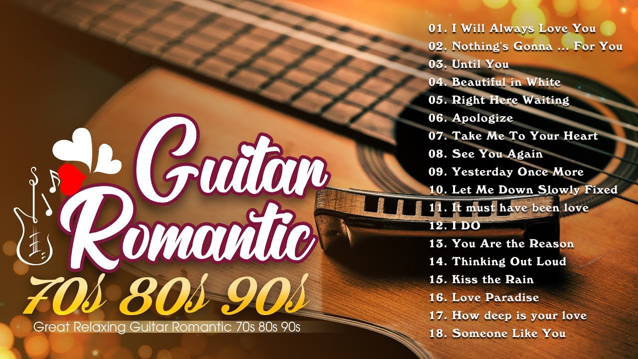 Inspiring ROMANTIC GUITAR MUSIC 🎸 TOP 50 BEST Instrumental Guitar Love