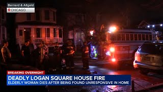 84-year-old woman dead after house fire breaks out in Logan Square, police say
