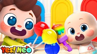 learn colors magic brush colors song kids nursery rhyme