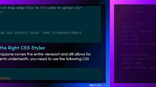 Implementing a Fullscreen React-Dropzone with Click-Through Capability