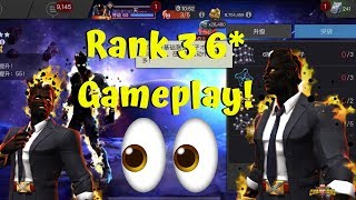 First Rank 3 6-Star Gameplay in the World! Sunspot! 38 Hits! - Marvel Contest of Champions