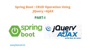 Spring Boot jQuery AJAX CRUD Opeartion