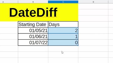 Datedif formula in Libre Office calc@COMPUTEREXCELSOLUTION