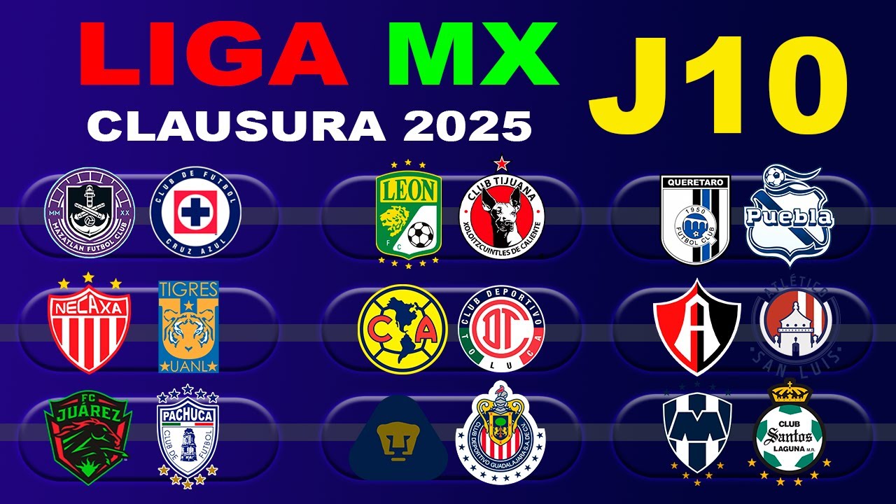 FECHAS, HORARIOS Y CANALES PARA LA JORNADA 10 DE LA LIGA MX CLAUSURA ...