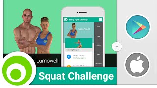 Squat Challenge Lumowell - Android and iOS App screenshot 1