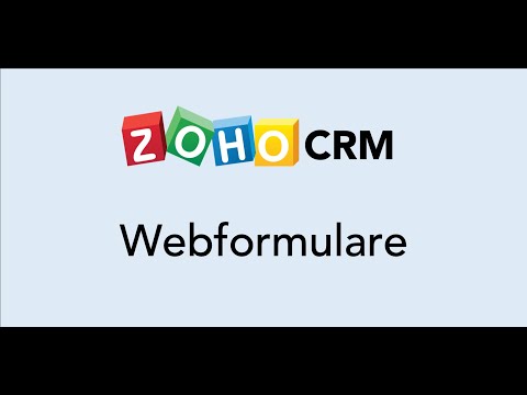 Zoho CRM - Webformulare