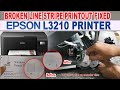 Epson l3210 ecotank printer broken line stripe printout problem fixed